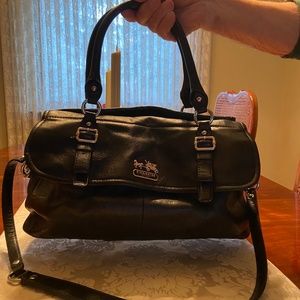Coach, Large Black leather purse